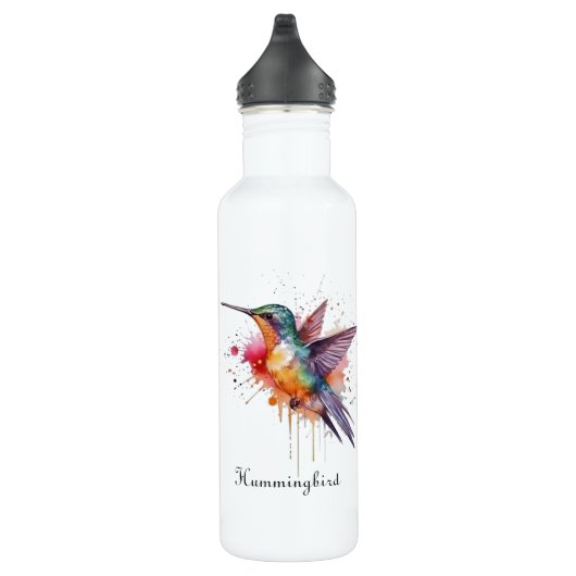 Bouteille D'eau Colibri exotique en vol (Droite)
