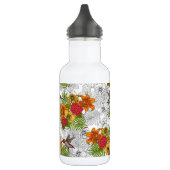 Bouteille D'eau Colibris et bouquet tropical (Gauche)