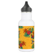 Bouteille D'eau Colibris et bouquet tropical en jaune (Droite)