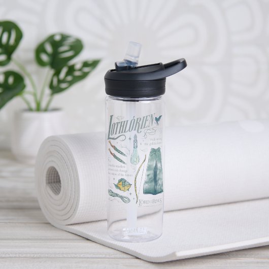 Bouteille D'eau Collage graphique aquarelle LOTHLORIEN™ (Yoga)