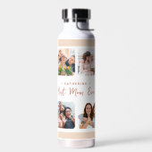 Bouteille D'eau Collage moderne Photo personnalisée Maman Cadeau (Gauche)