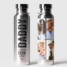 Collage Wrap Papa Photo Noir Argent