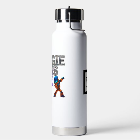 Bouteille D'eau Collection de la marque WYNOT : Boogie Bots (Gym)