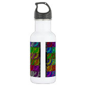 Bouteille D'eau Collection de points de bulles spatiales (Dos)