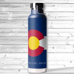Bouteille D'eau Colorado State Flag Personnalisez le nom Hot or Co<br><div class="desc">Colorado State Flag Personnaliser Nom Bouteille d'eau chaude ou froide</div>