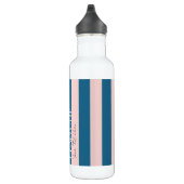 Bouteille D'eau Coloré tendance moderne marine Nautique Bleu rayur (Droite)