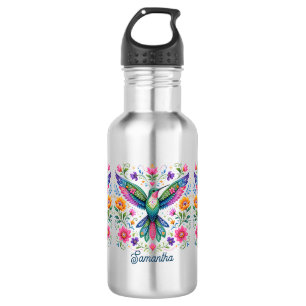 Bouteille D'eau Coloreux Colibri d'art Flok
