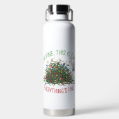 BOUTEILLE D'EAU COLORFUL FUNNY HOLIDAY CHRISTMAS SAYING (Plage)