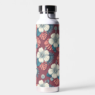 Bouteille D'eau Colorful tropical flowers