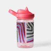 Bouteille D'eau Coloured Waves Water Bottle (Arrière Complet)