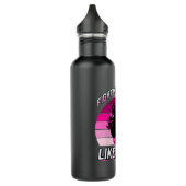 Bouteille D'eau Combattre Le Cancer Comme Une Fille Guerrier Du Ca (Gauche)