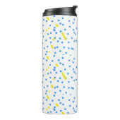 Bouteille d'eau Comètes à points bleus Météorites (Tourné sur la gauche)