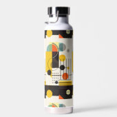 Bouteille D'eau Composition des formes géométriques colorées (Plage)