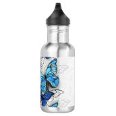 Bouteille D'eau Composition des White and Blue Butterflies (Droite)
