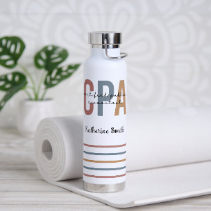 Bouteille D'eau Comptable Public Certifié CPA Retro