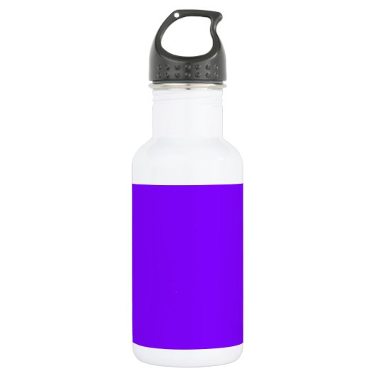 Bouteille D'eau Concepteur Customisé couleur violet (Devant)