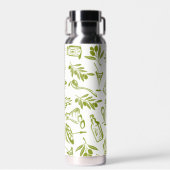 Bouteille D'eau Conception Chic Moderne de Feuille d'Olive Verte S (Avant)