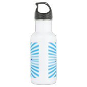 Bouteille D'eau conception cool starbust bleu (Dos)