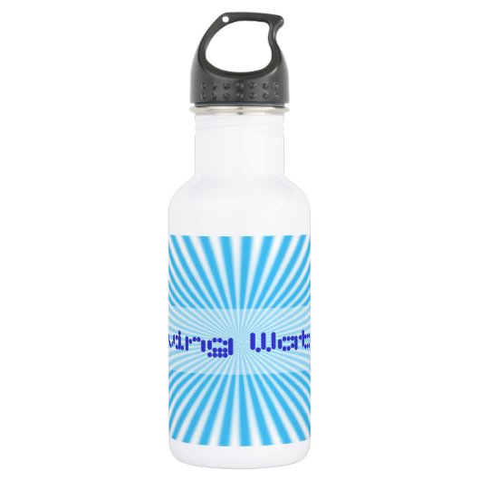 Bouteille D'eau conception cool starbust bleu (Devant)