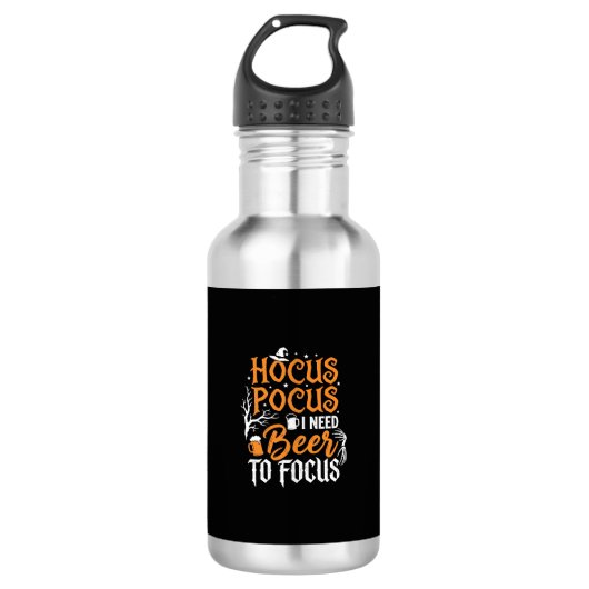 Bouteille D'eau Conception de bière Hocus Pocus Halloween_1 (Devant)