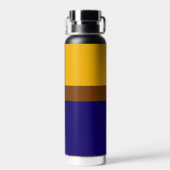 Bouteille D'eau Conception de bloc couleur bleu jaune (Arrière)