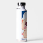 Bouteille D'eau Conception de chat mignon félin Kawaii adorable (Plage)