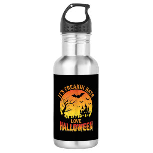 Bouteille D'eau Conception de château hanté Halloween, les chauves