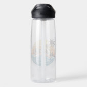 Bouteille D'eau Conception de Chef Retro Sunset (Arrière)