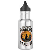 Bouteille D'eau Conception de chemise d'école effrayante de profes (Gauche)