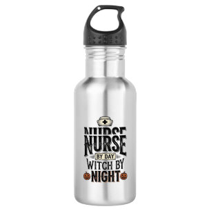 Bouteille D'eau Conception de chemise Halloween Sorcière de nuit I