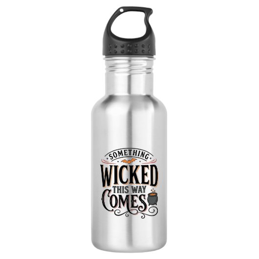 Bouteille D'eau Conception de chemise Halloween Vintage Something (Devant)