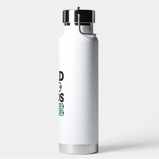Bouteille D'eau Conception de chemise vectorielle drôle de batteri (Gym)