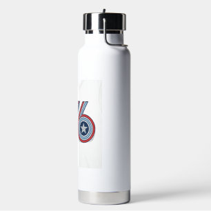 Bouteille D'eau Conception de chemise vectorielle patriotique Vint