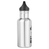 Bouteille D'eau Conception de citation de cheveux de chien drôle d (Gauche)