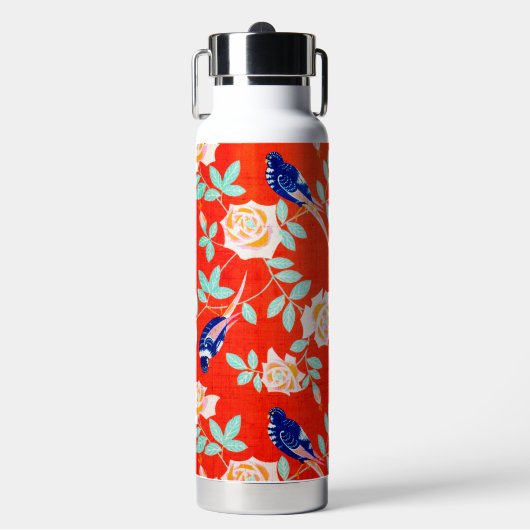 Bouteille D'eau Conception de Fleur de Rose Japonaise (Salle de sport)