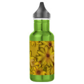 Bouteille D'eau conception de fleurs jaune32 (Gauche)
