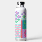 Bouteille D'eau Conception de fleurs vibrantes en fleurs (Droite)