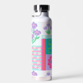 Bouteille D'eau Conception de fleurs vibrantes en fleurs (Plage)