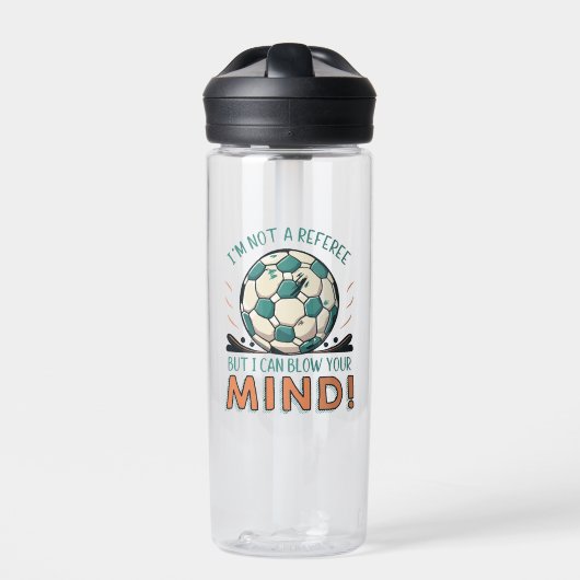 Bouteille D'eau Conception de football drôle (Extérieur)
