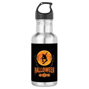 Bouteille D'eau Conception de Lune de Skateboard Halloween Hallowe