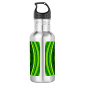 Bouteille D'eau Conception de mandala vert géométrique-64055 (Dos)