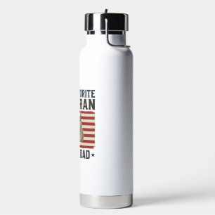 Bouteille D'eau Conception de médailles patriotiques pour papa vét
