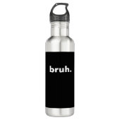 Bouteille D'eau conception de minimalisme d'un mot (Devant)