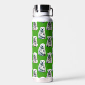 Bouteille D'eau Conception de motif d'ours polaire vert (Arrière)