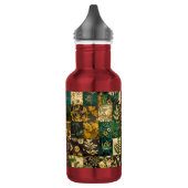 Bouteille D'eau ✨Conception de motif floral en patchwork botanique (Gauche)