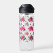Bouteille D'eau Conception de motif floral Fleurs roses (Arrière)