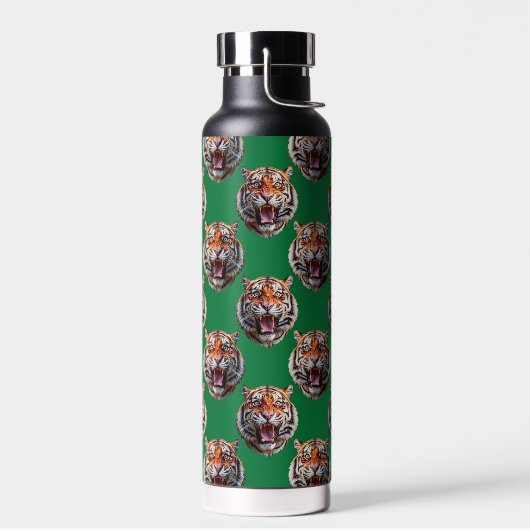 Bouteille D'eau Conception de motif tête de tigre vert (Gauche)