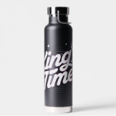 Bouteille D'eau Conception de motivation typographique rétro King (Gauche)