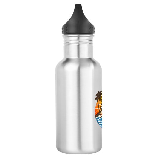 Bouteille D'eau Conception de nom Kyle Retro Sunset (Gauche)