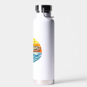 Bouteille D'eau Conception de nom Nathan Retro Sunset (Gauche)